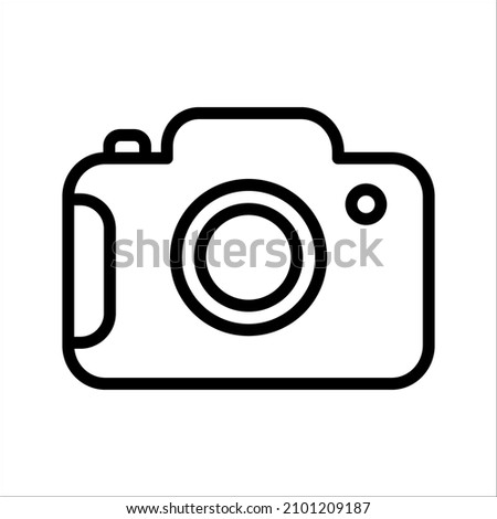 Camera Icon in trendy flat style isolated on grey background. Camera symbol for your web site design, logo, app, UI. Vector illustration, EPS10.