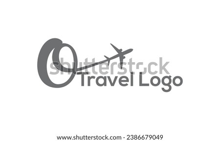 Letter O Airplane sign icon. Travel trip round the world symbol. Circle and square buttons. Flat design set. Thank you ribbon. Vector