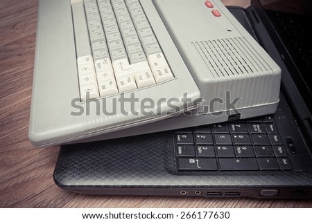 old  and new computer