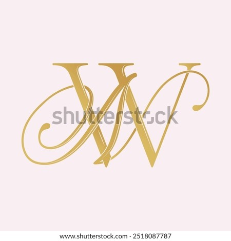 NW,WN, logo NW, Letter NW, monogram NW, vector, logo, Wedding Monogram Initials, Wedding Logo,Wedding Monogram, Logo Design