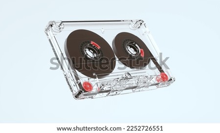 Similar – Foto Bild Retro-Audio-Kassette auf schwarzem Hintergrund