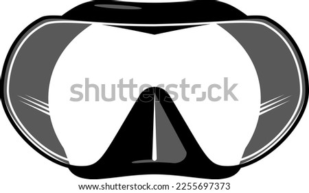 Diving Scuba Mask Vector Icon PNG