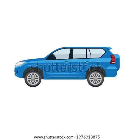 Car vector template on white background. Different passenger car vector. Business sedan isolated. Vector illustration.