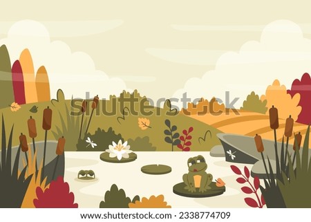 Similar – Image, Stock Photo The autumnal lily stone in the Elbe Sandstone Mountains