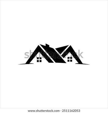 Real Estate logo as a vector EPS file using Adobe Illustrator. Design a sleek and modern logo that incorporates elements like houses, buildings, or rooftops. Ensure the logo is versatile an