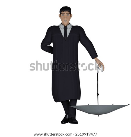 Similar – Image, Stock Photo Umbrella in right hand