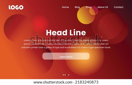 WEB home page background. First page background. Landing page template. Vector illustration. EPS 10
