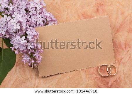 Beautiful art background  with wedding rings