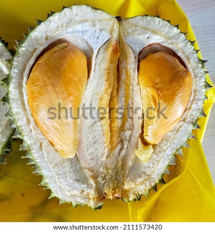 Durian (King of Fruit)  is the name of a tropical plant originating from the Southeast Asian region. The taste gives an extraordinary sensation