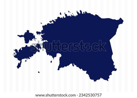Flat Simple Estonia Vector Map, can be used for business designs, presentation designs or any suitable designs.
