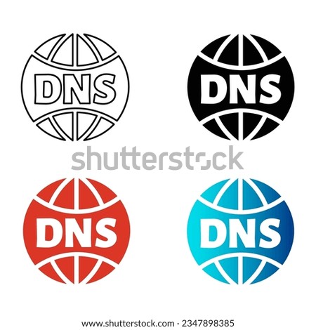 Abstract DNS Silhouette Illustration, can be used for business designs, presentation designs or any suitable designs.