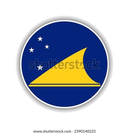 Abstract Circle Tokelau Flag Icon