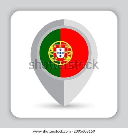 Portugal Flag Pin Map Icon