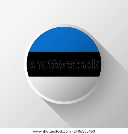 Creative Estonia Flag Circle Badge