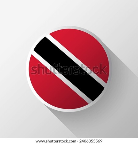 Creative Trinidad and Tobago Flag Circle Badge