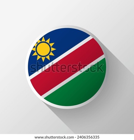 Creative Namibia Flag Circle Badge