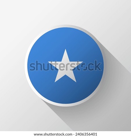Creative Somalia Flag Circle Badge