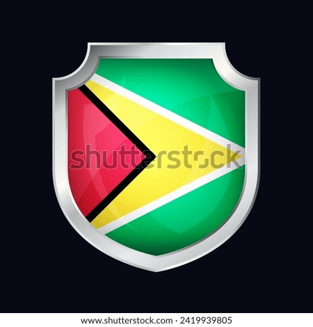 Guyana Silver Shield Flag Icon