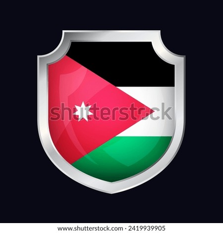 Jordan Silver Shield Flag Icon