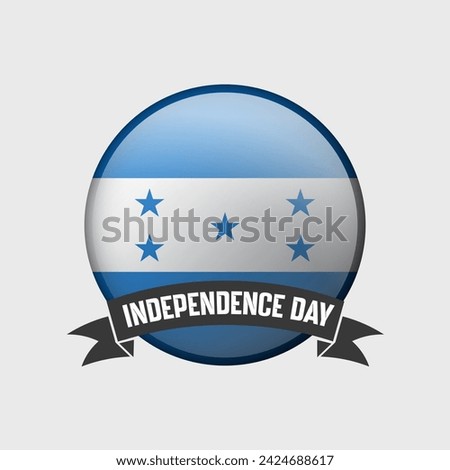 Honduras Round Independence Day Badge
