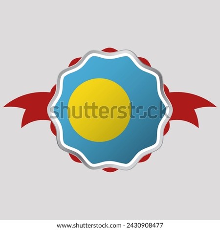 Creative Palau Flag Sticker Emblem