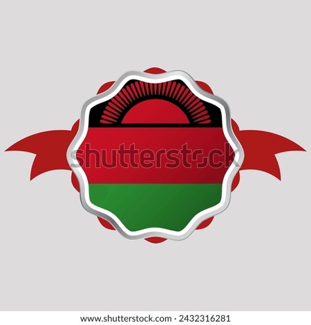 Creative Malawi Flag Sticker Emblem