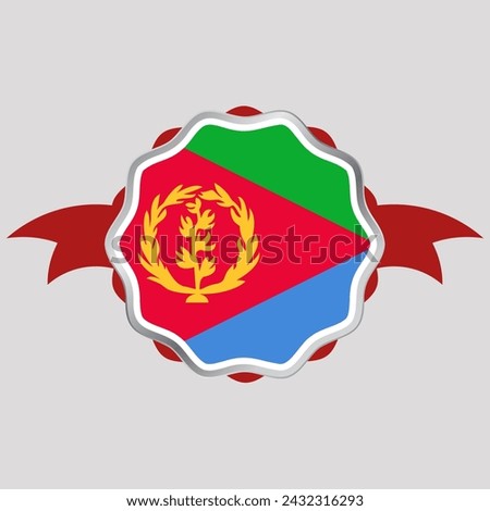 Creative Eritrea Flag Sticker Emblem