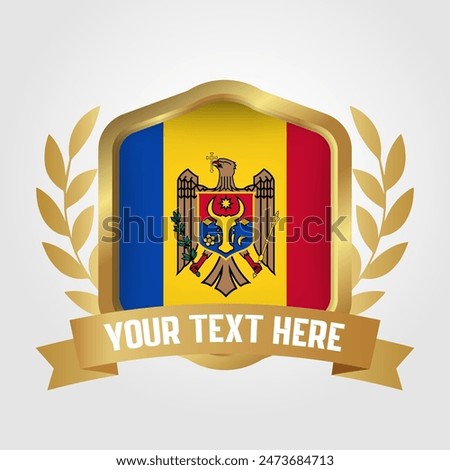 Golden Luxury Moldova Badge Design