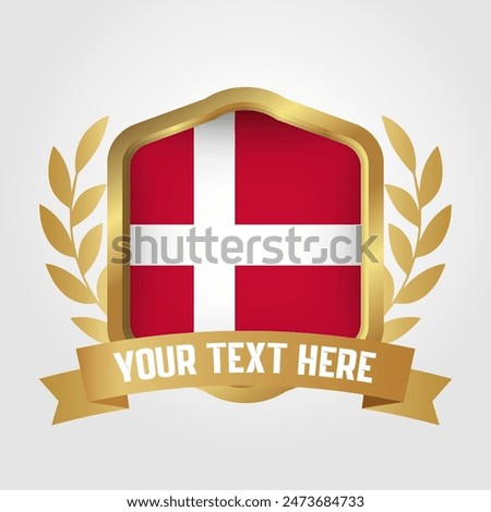 Golden Luxury Denmark Badge Design