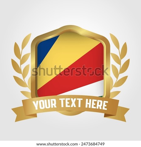 Golden Luxury Seychelles Badge Design