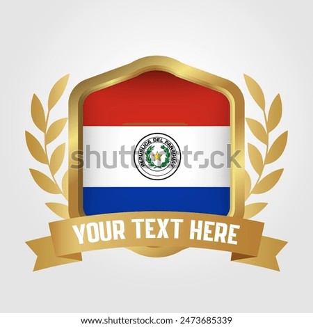 Golden Luxury Paraguay Badge Design