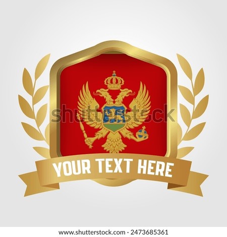 Golden Luxury Montenegro Badge Design