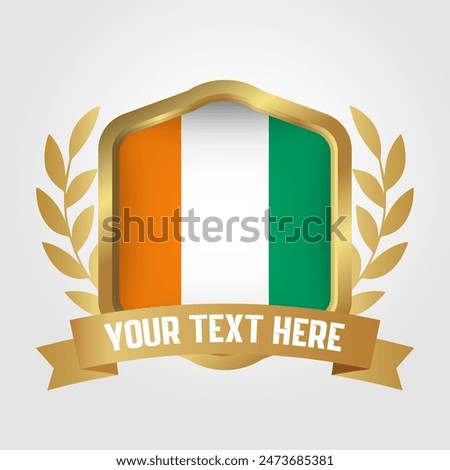 Golden Luxury Ivory Coast Badge Design