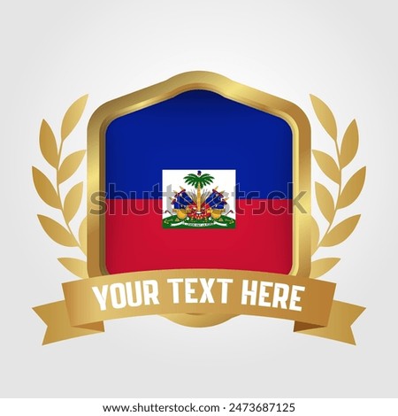 Golden Luxury Haiti Badge Design