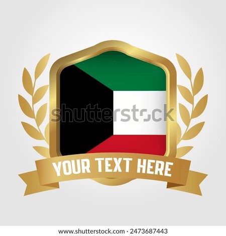 Golden Luxury Kuwait Badge Design