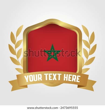 Golden Luxury Morocco Badge Design