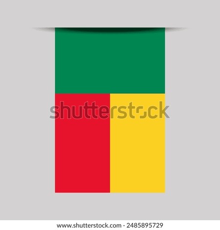 Benin Banner Flag Vector Illustration