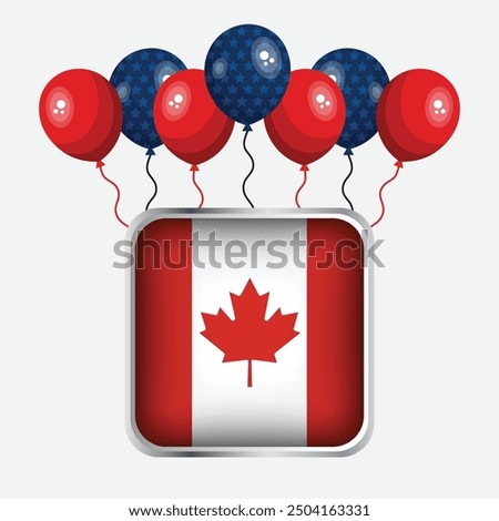 Canada Flag Independence Day Celebration