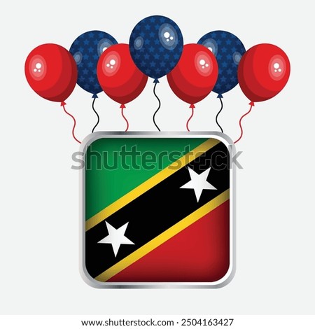 Saint kitts and Nevis Flag Independence Day Celebration