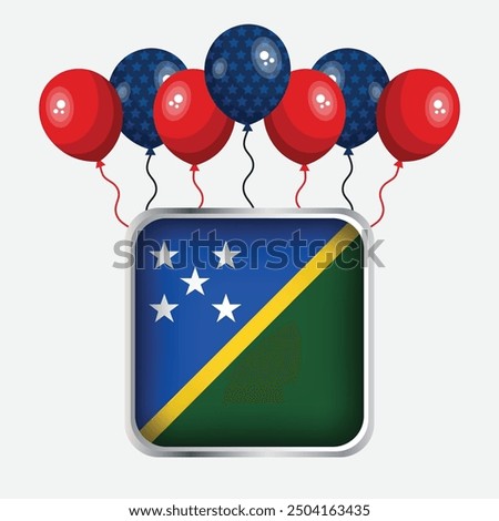 Solomon Islands Flag Independence Day Celebration