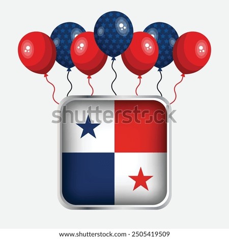 Panama Flag Independence Day Celebration