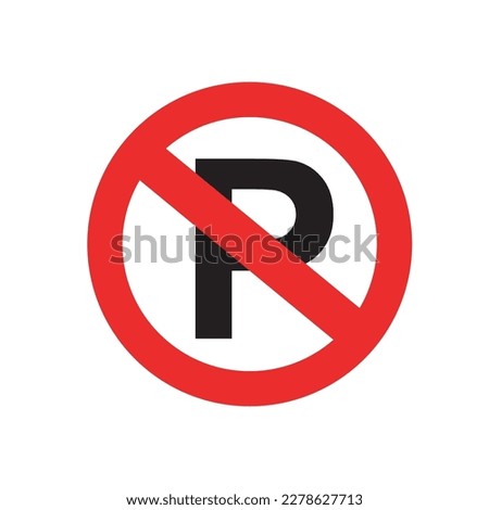 No Parking Zone: Tow Away Zone Icon Warning Sign