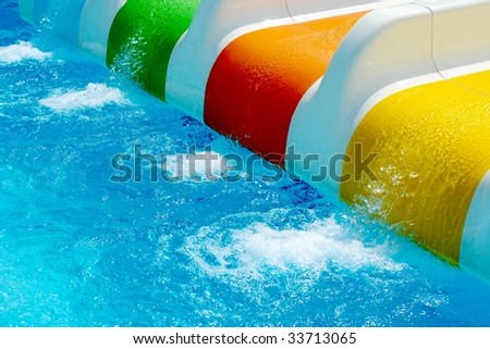 coloured water roller coaster