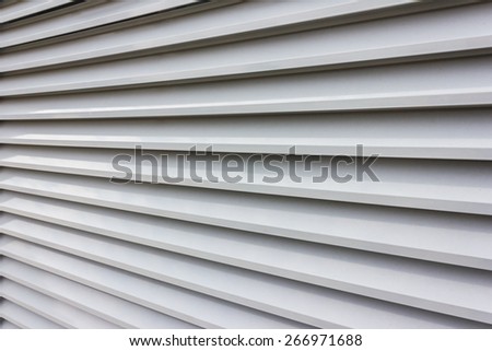 Corrugated industrial facade outdoor close up