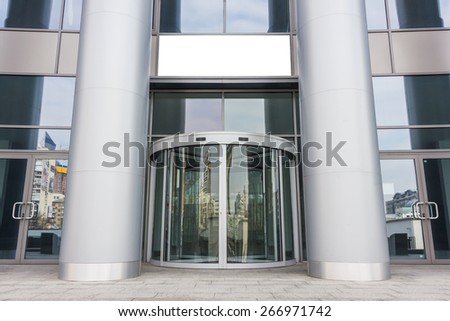 Entrance to the beautiful Office Building