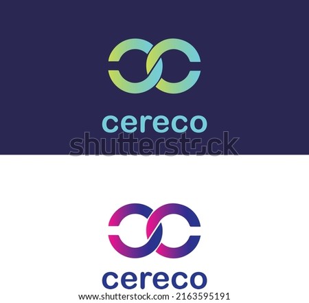 CC or C Letter Initial Logo Design, Vector Template
