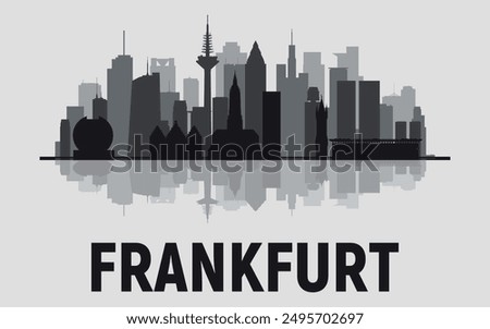 Similar – Image, Stock Photo Skyline of Frankfurt.