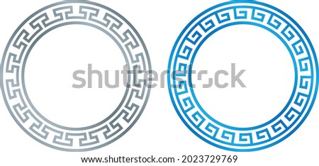 Circular greek keys for your decoration projects