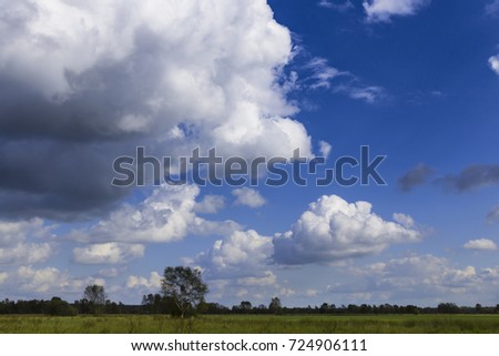 Similar – Image, Stock Photo Sunrise in the Teufelsmoor at the Hammerbrücke in Osterholz-Scharmbeck near Bremen