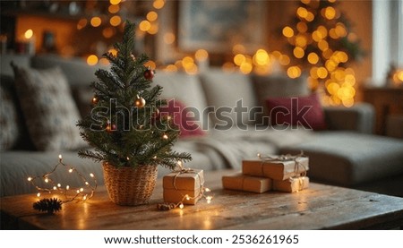 Similar – Image, Stock Photo small wooden christmas tree